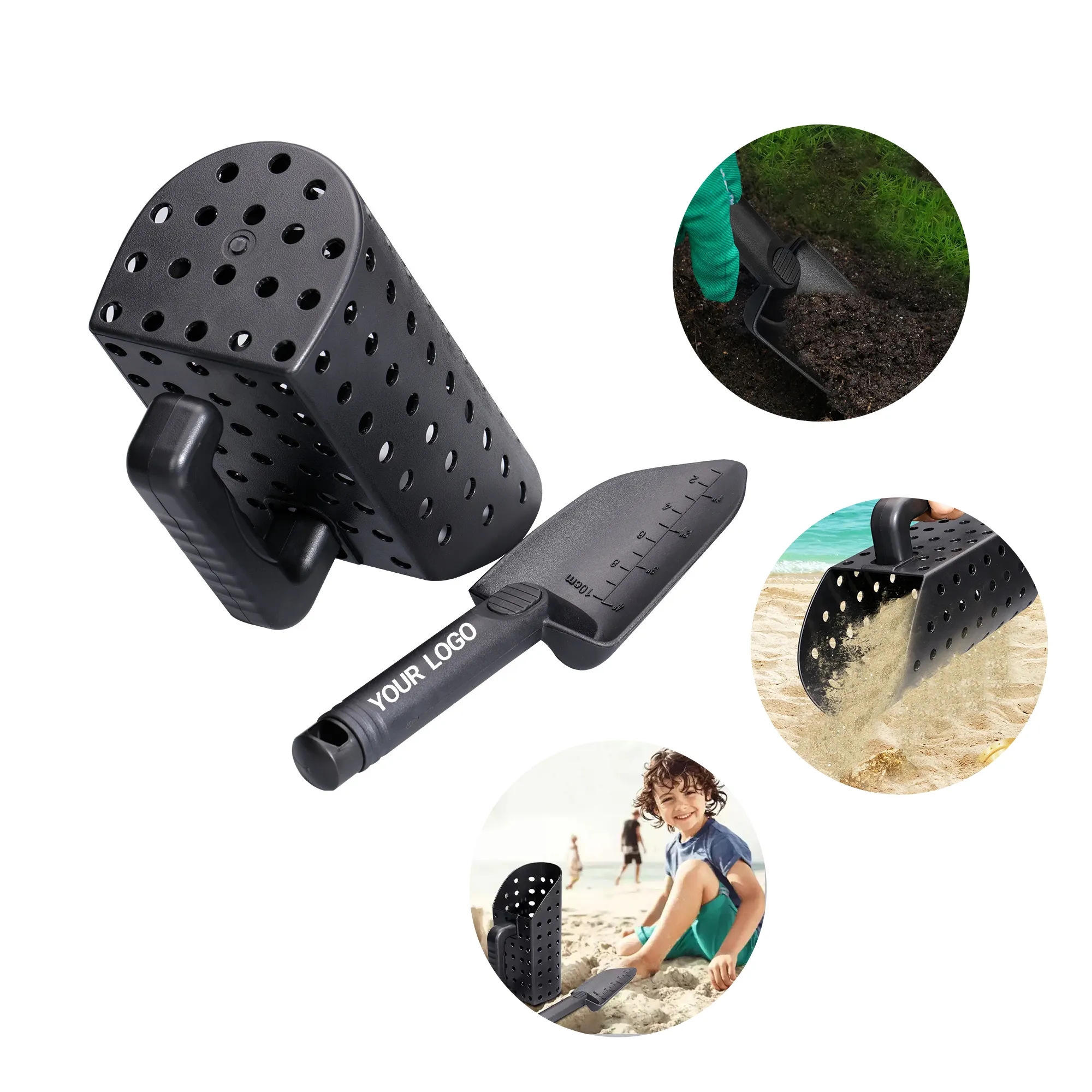 Plastic Sand Sifter Scoop with Shovel for Beach Play 2