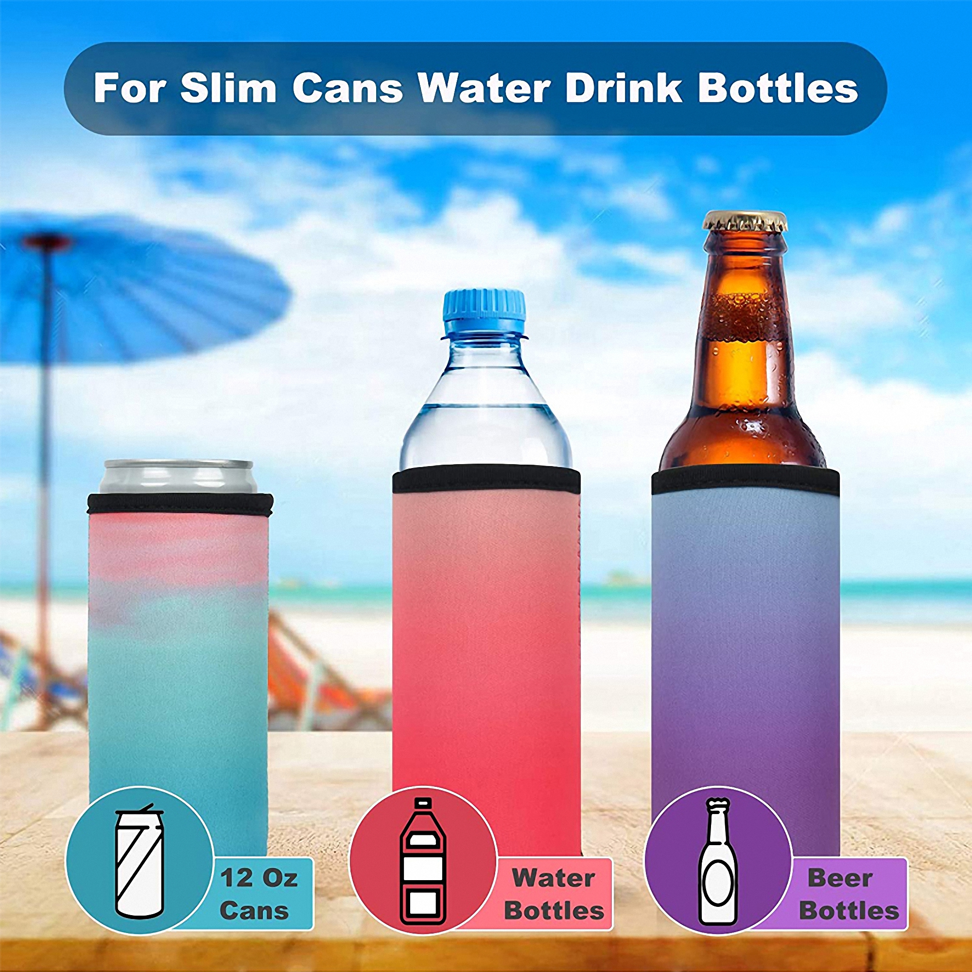 12oz Personalized Neoprene Cup Sleeve with Custom Logo 3