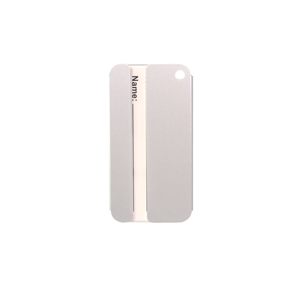 Texture Tone® Aluminum Rectangle Luggage Tag 12