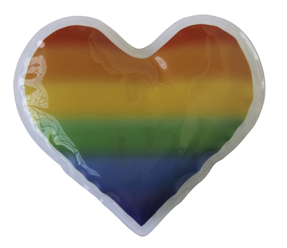 Hot/Cold Gel Bead Packs - Large Rainbow Heart 3