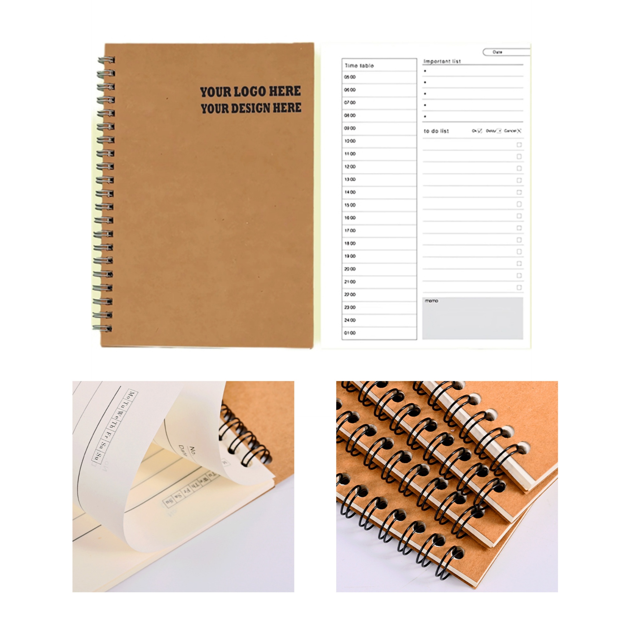 Functional Pages Kraft To - do List Notebooks 2