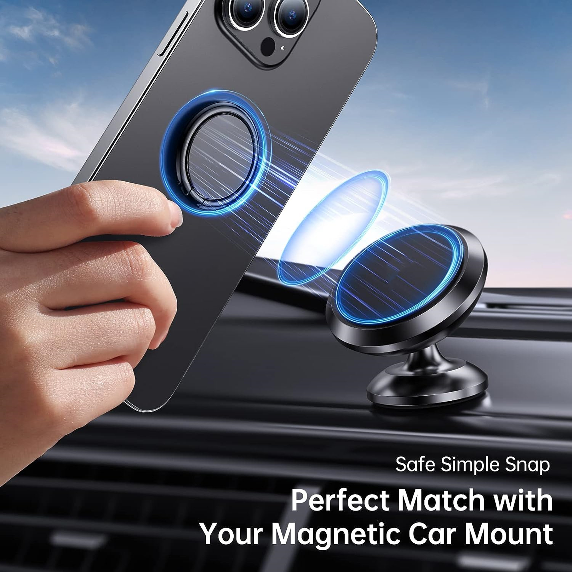 360 Degree Rotation Finger Ring Phone Holder 4