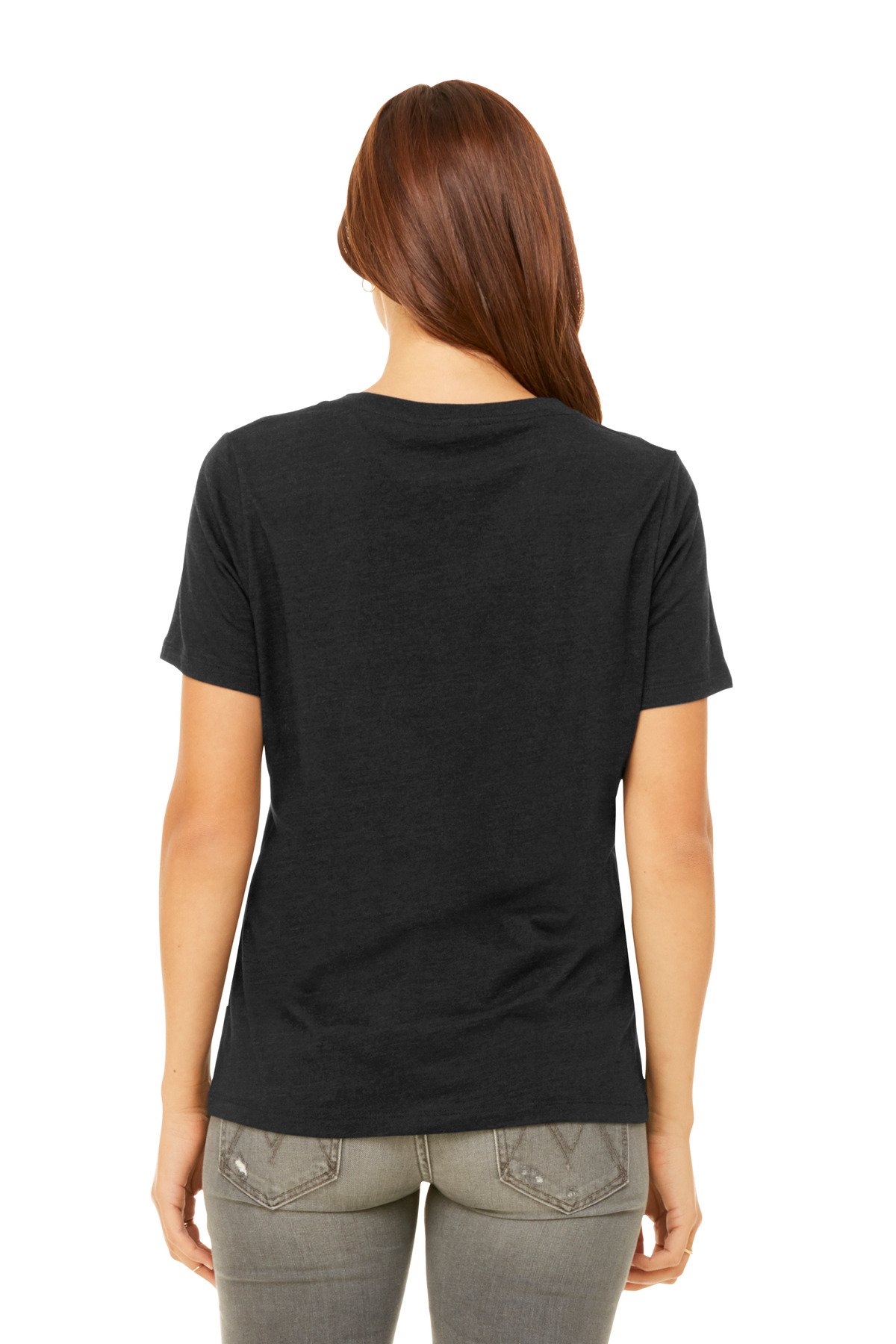 BELLA+CANVAS Women's Relaxed Heather CVC V-Neck Tee BC6405CVC 20