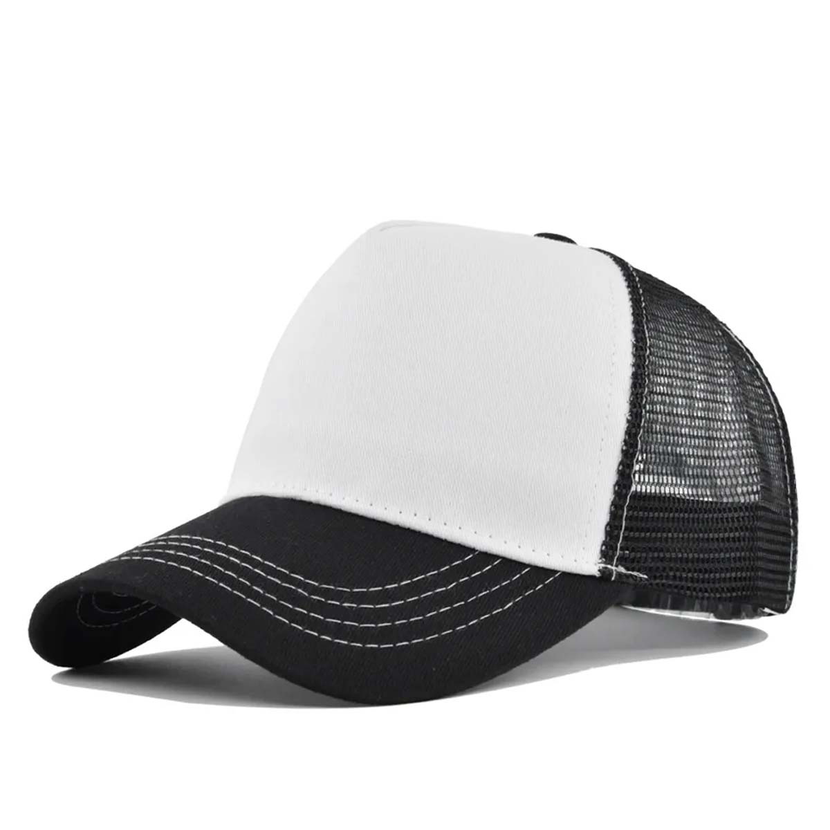 Durable 5 Panel Trucker Hat with Breathable Mesh Back 17