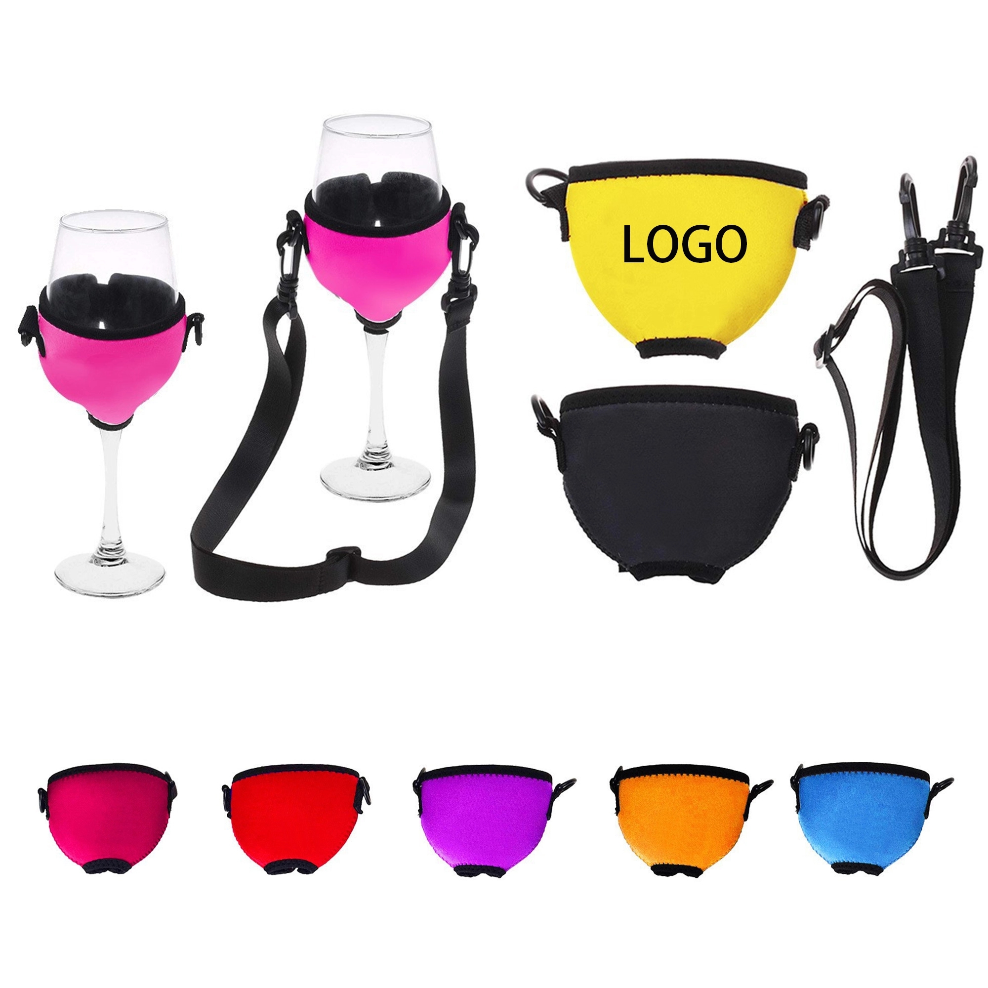 Lanyard Non-Slip Wine Glass Sleeve 4