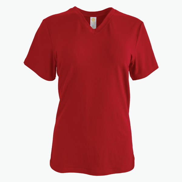 #V171 / Velvet Jersey Women's V-Neck Tee 3