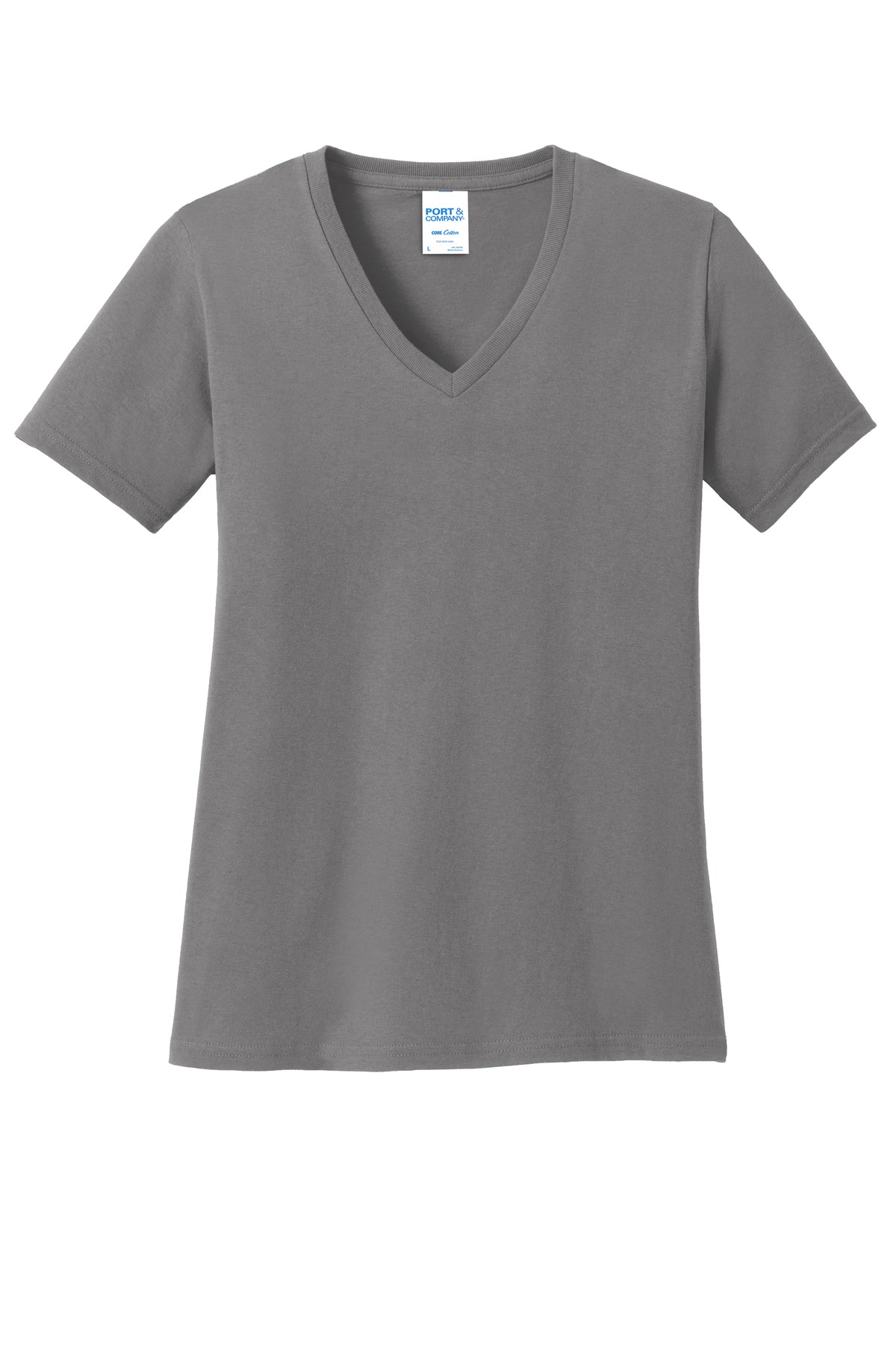 Port & Co Women's Core Cotton V-Neck Tee. LPC54V 176