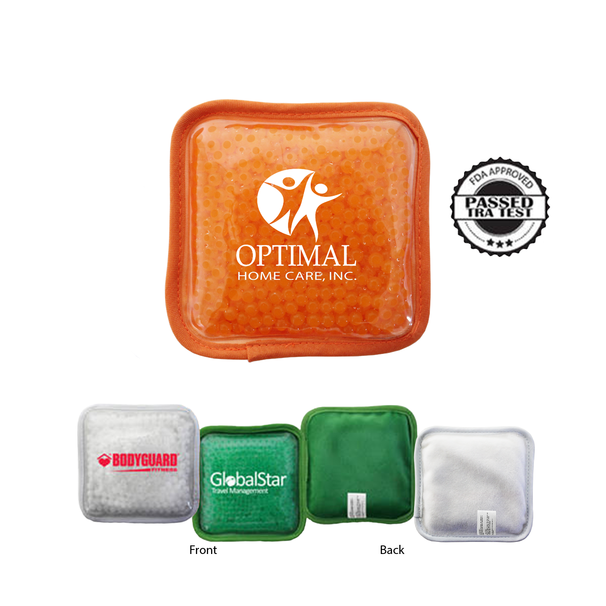 Plush Square Gel Bead Hot/Cold Pack 3