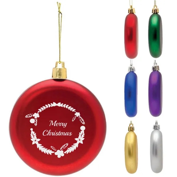 Shatterproof Flat Christmas Ornaments 6