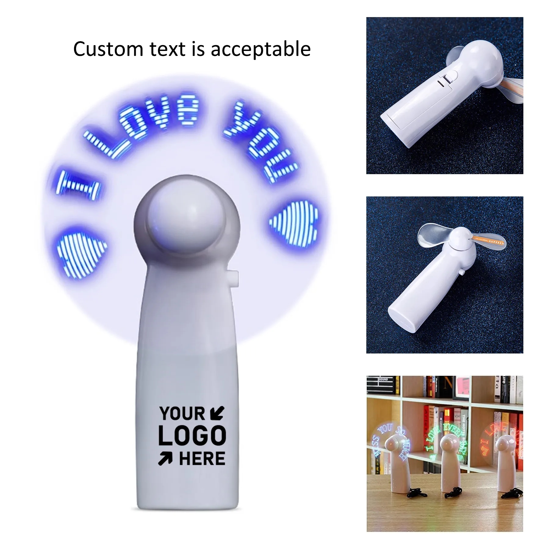 LED Light Portable Mini Handheld Fan 2