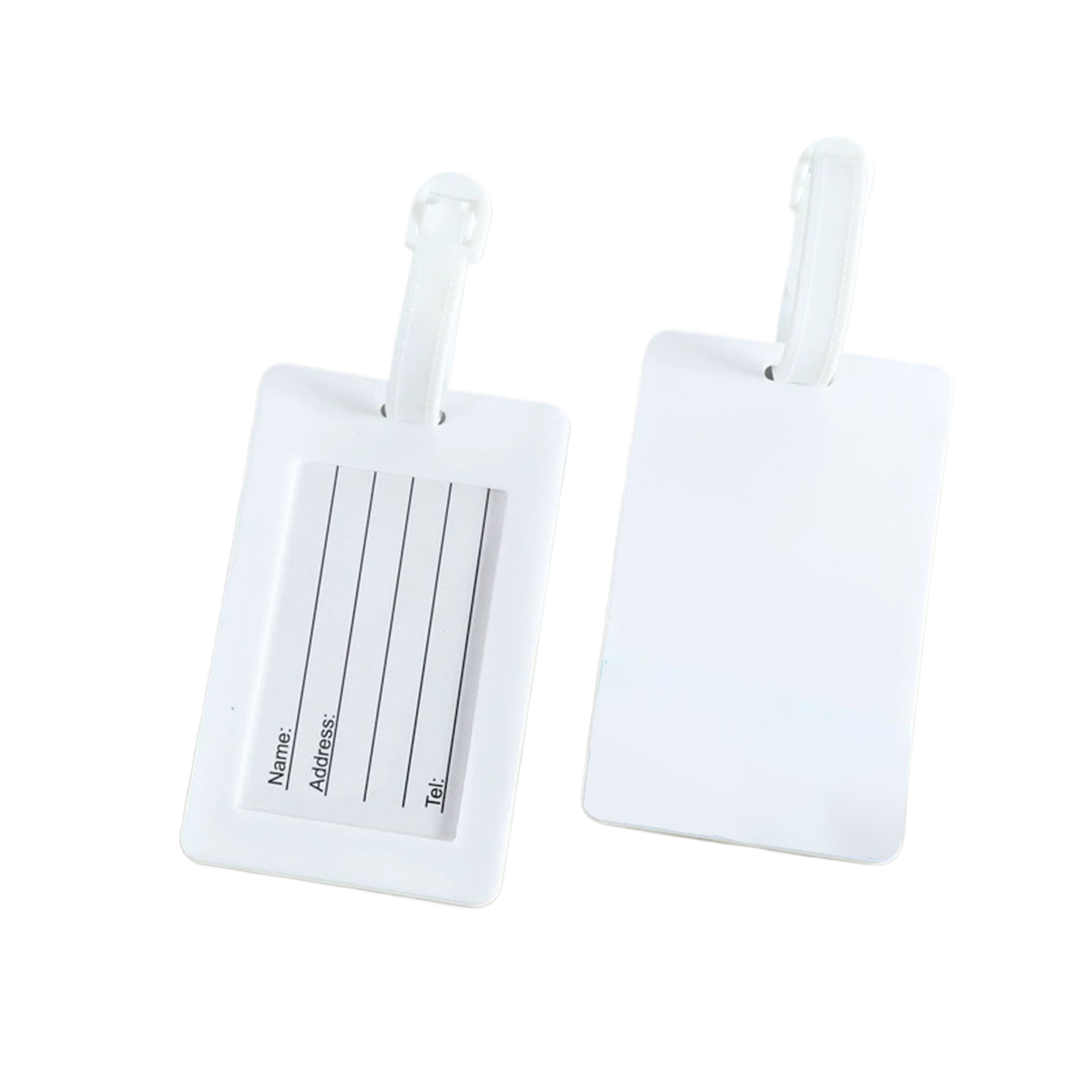 MOQ100 PVC Soft Luggage Tag Card Holder for Travel 2