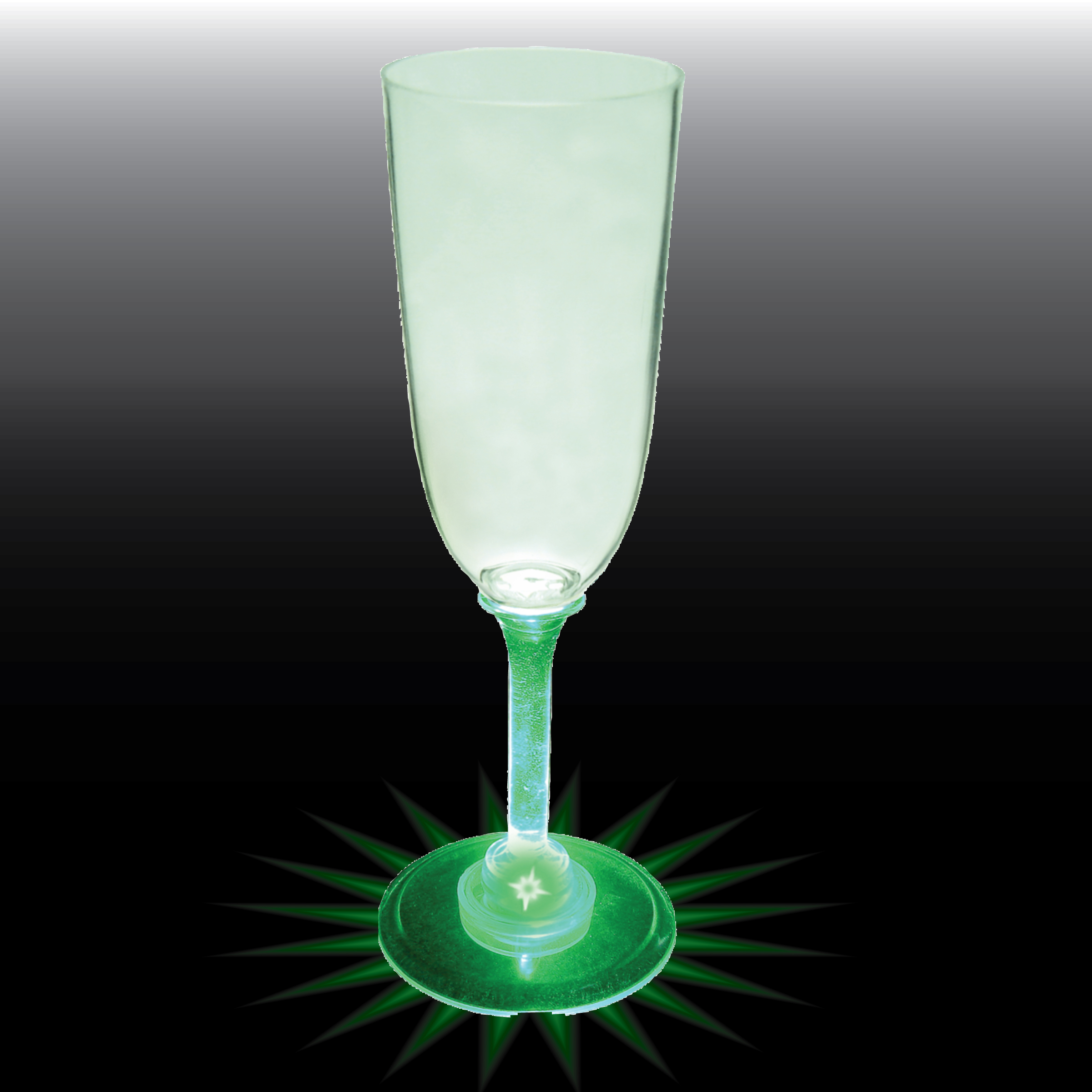 7oz Light Up Standard Stem Plastic Champagne Flute 10