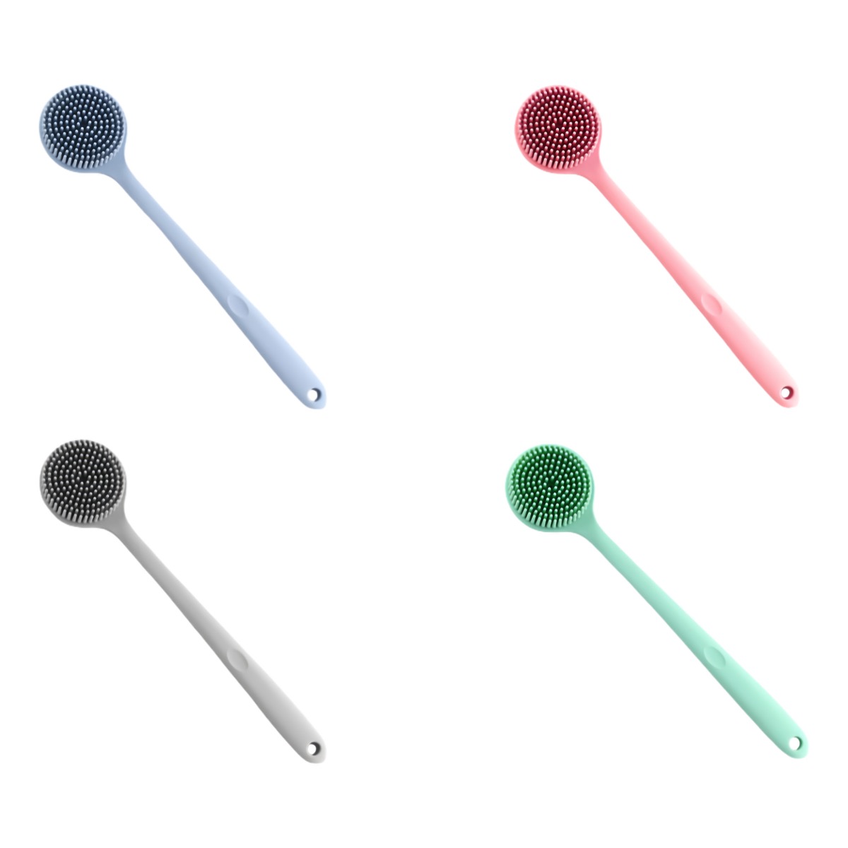 Double-sided Integrated Silicone Bath Brush 4