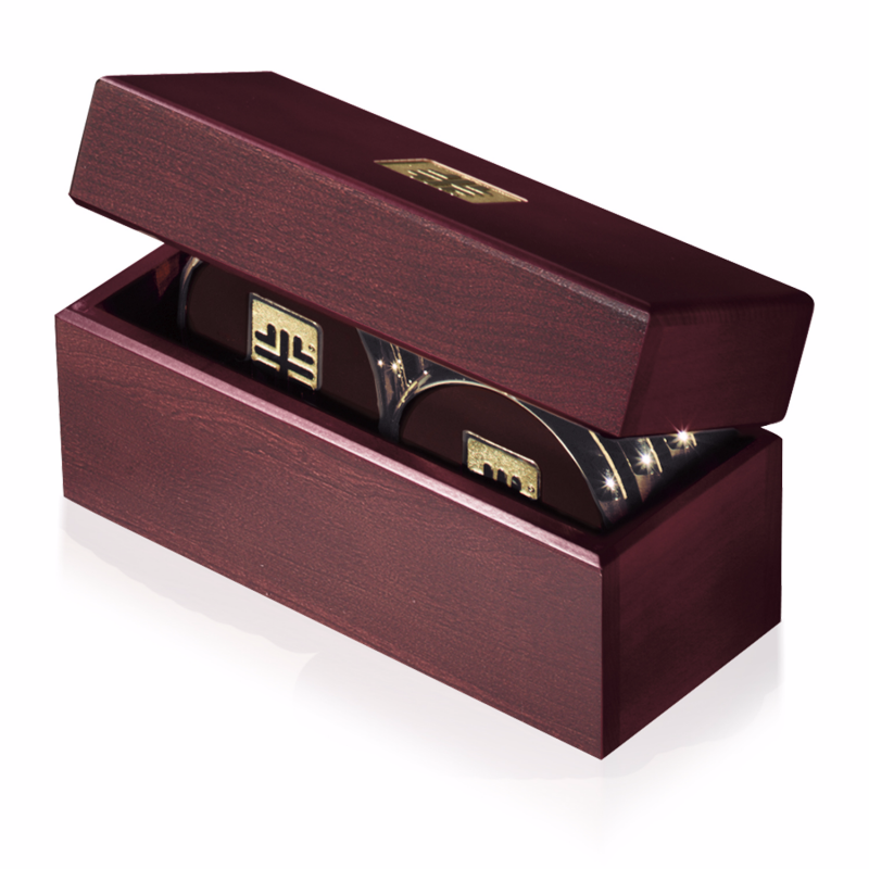 JAFFA® Six Coasters with Solid Cherry Chest 7