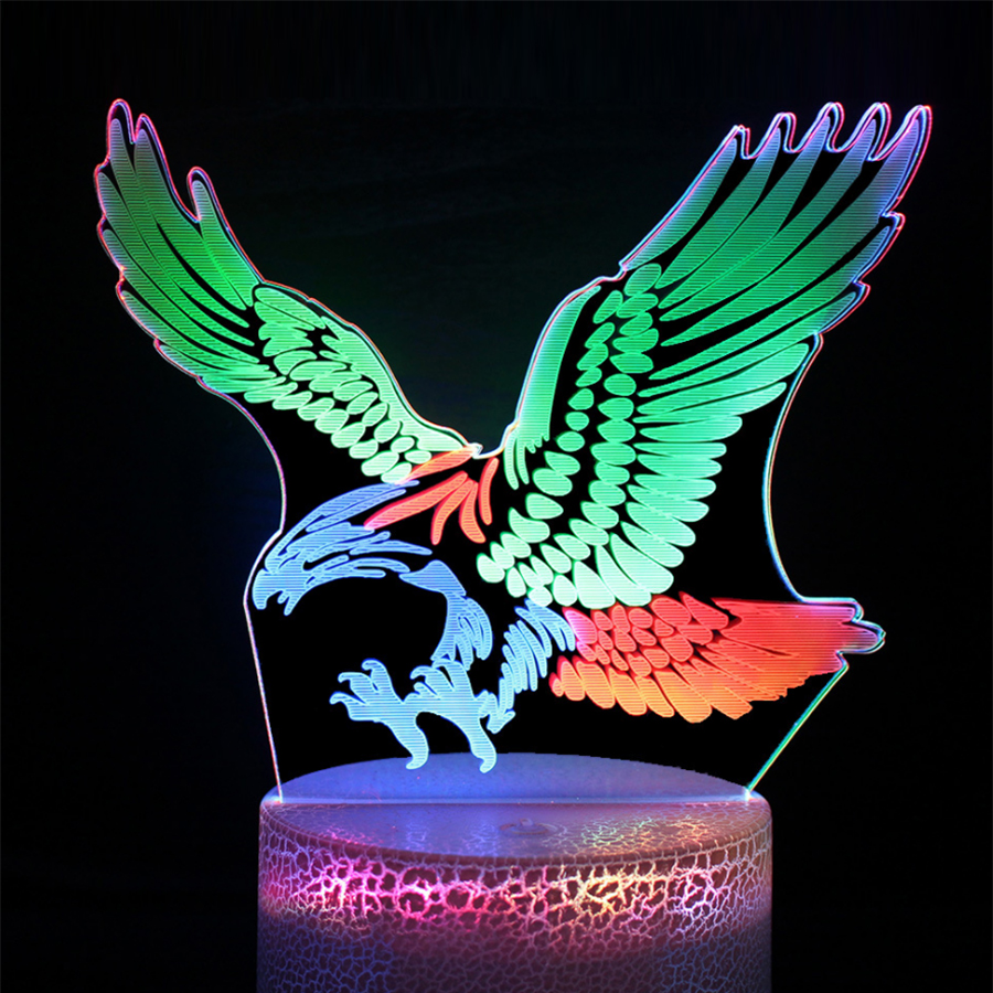 Customizable 3D LED Light With Interchangeable Acrylic Discs 8