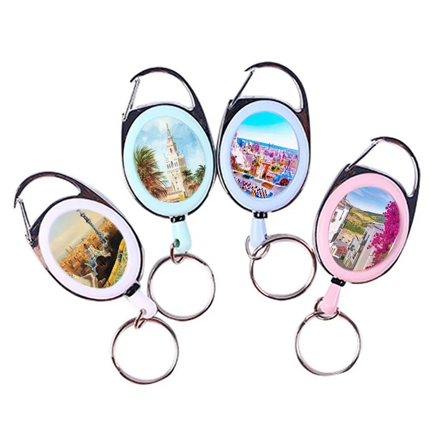 Clip Drawstring Badge Reel Keychain 8