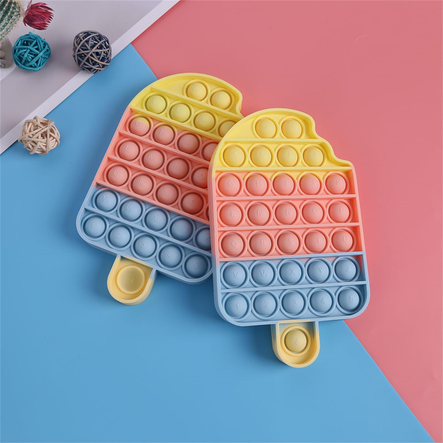 Ice Cream Push Bubble Sensory Fidget Toy 4