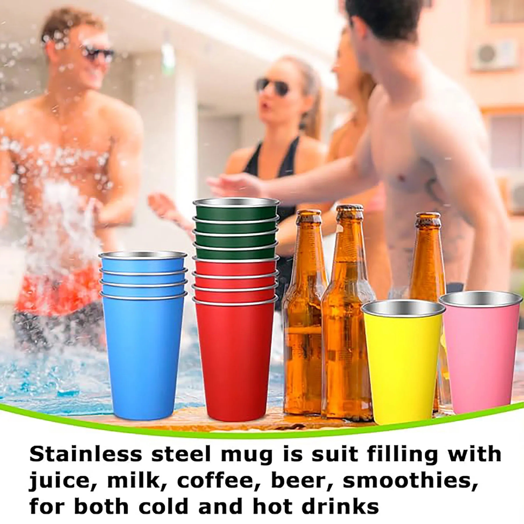 Stainless Steel Pint Glass Cup 4