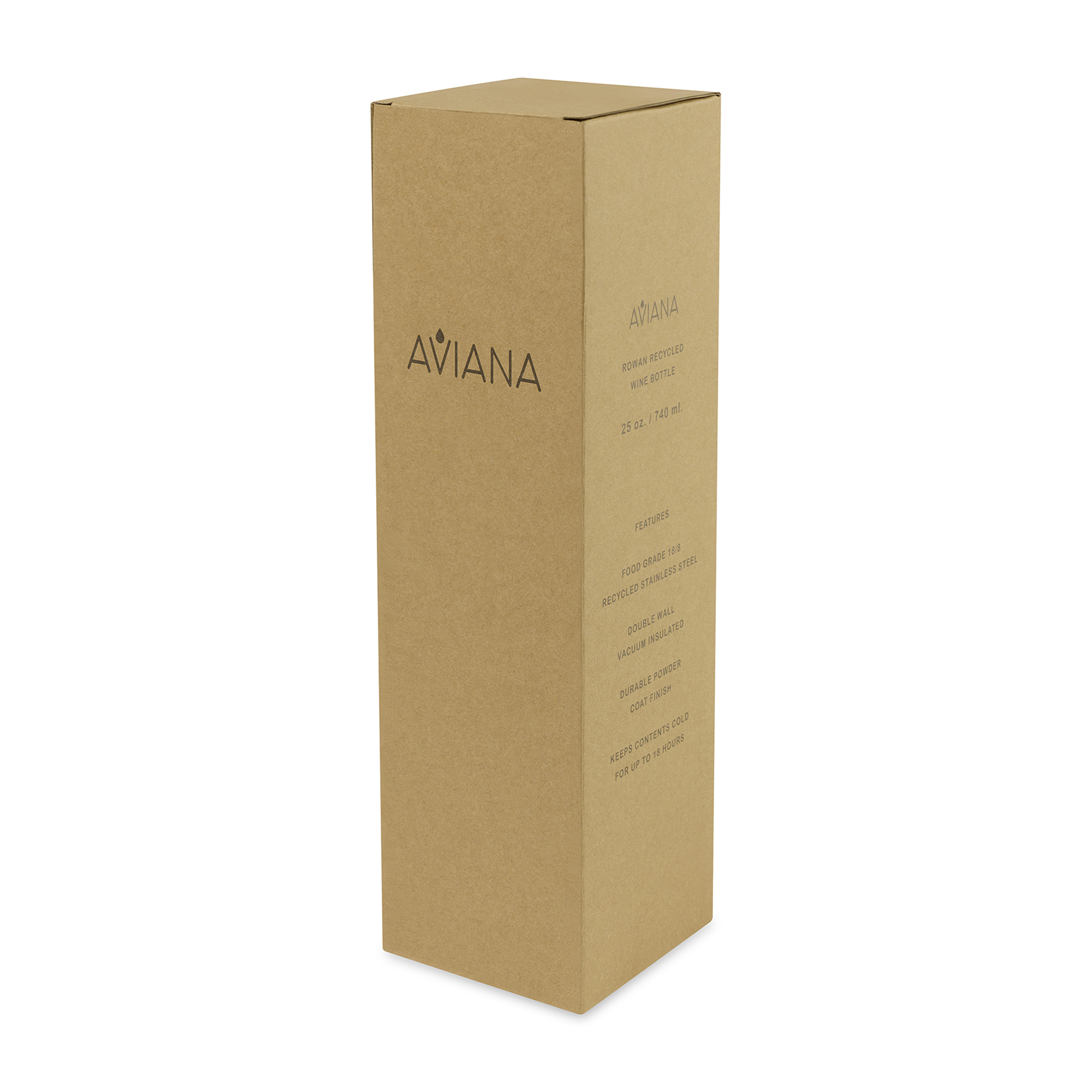 Aviana™ Rowan Recycled Stainless Steel Water Bottle - 25 Oz. 1