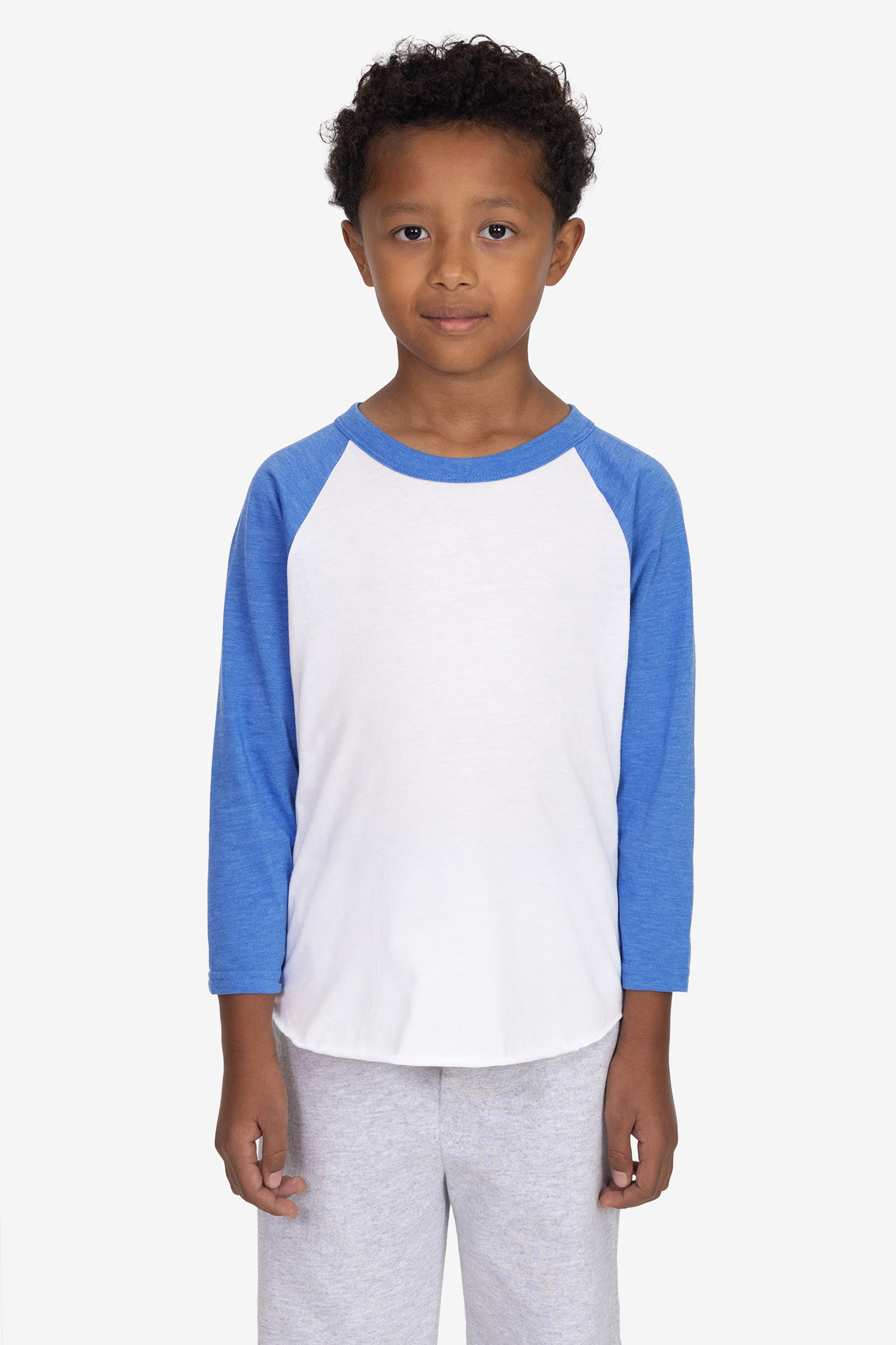 YOUTH 3/4 SLV PLY CTN RAGLAN 5