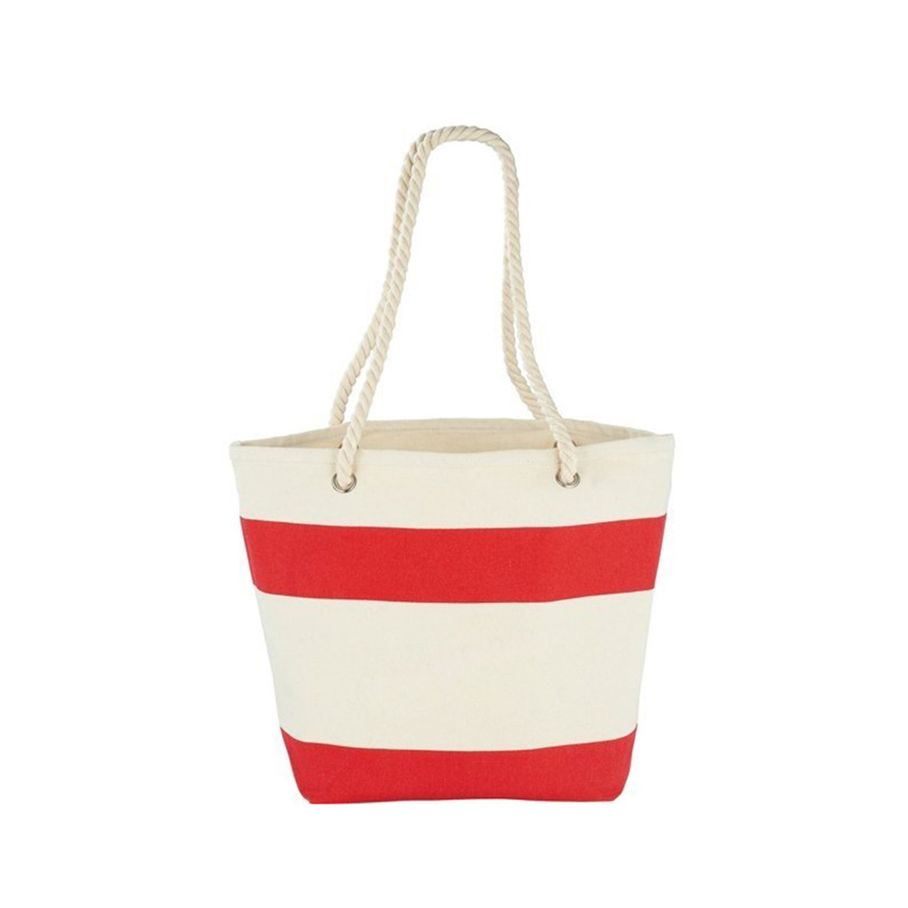 Cotton Resort Tote with Rope Handle, custom tote bag with logo imprint 1