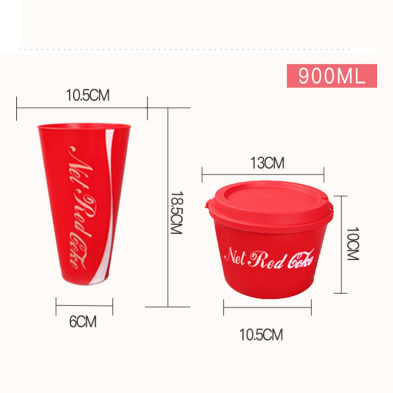 PP Double Layer Coke Cup with Popcorn Cup 8