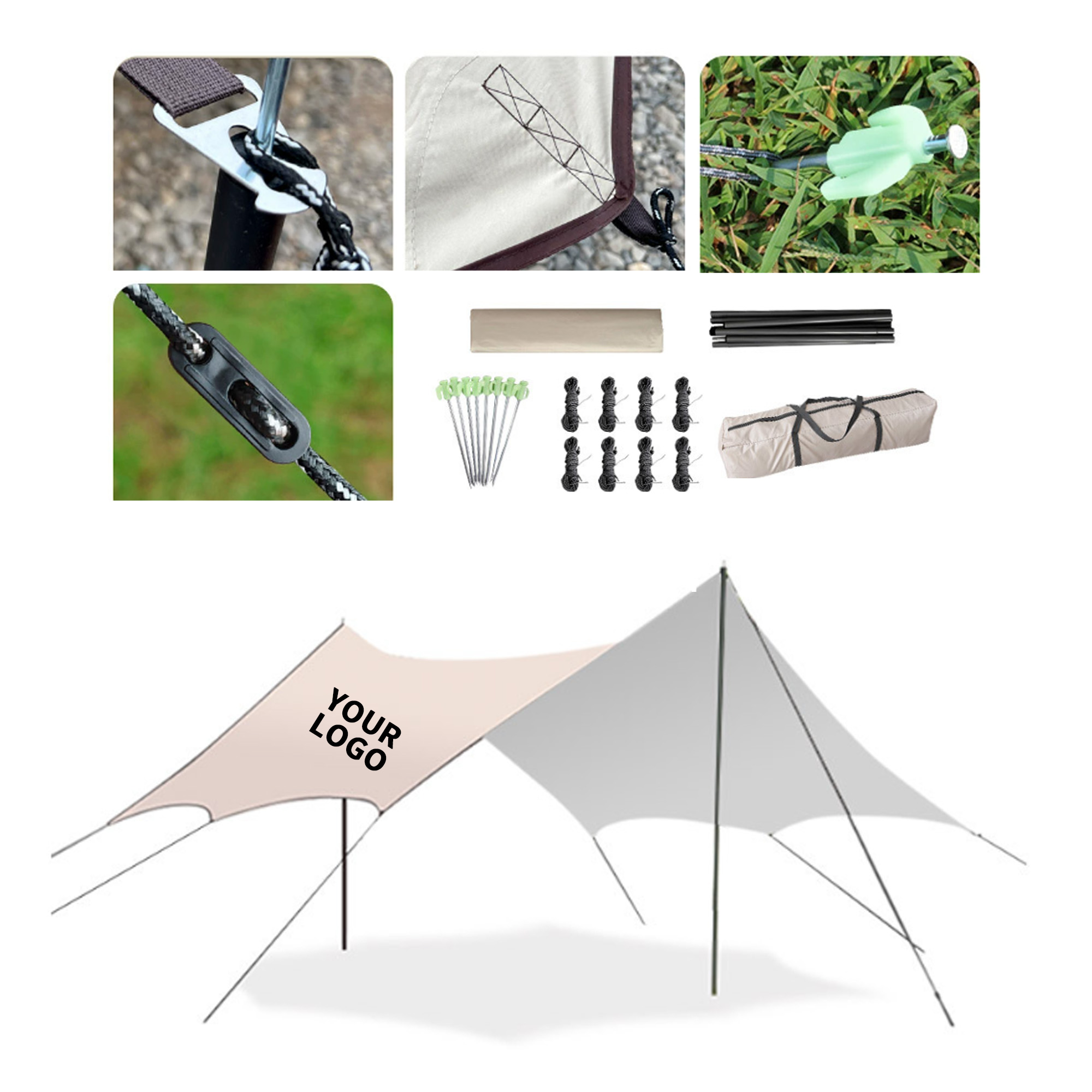 Silver Coated Blackout Polyester Tarp 2