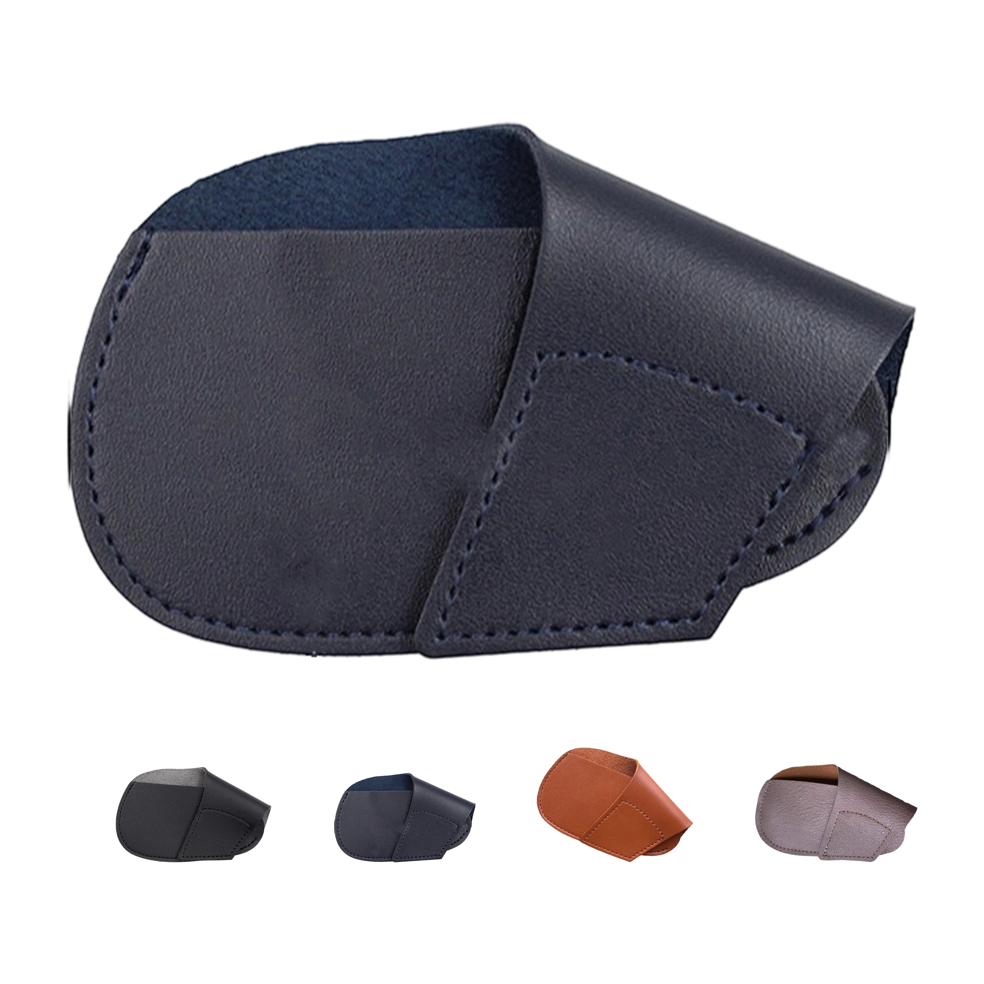 Faux Leather Club Protector Removable Closure 4.3" By 2.8" 5