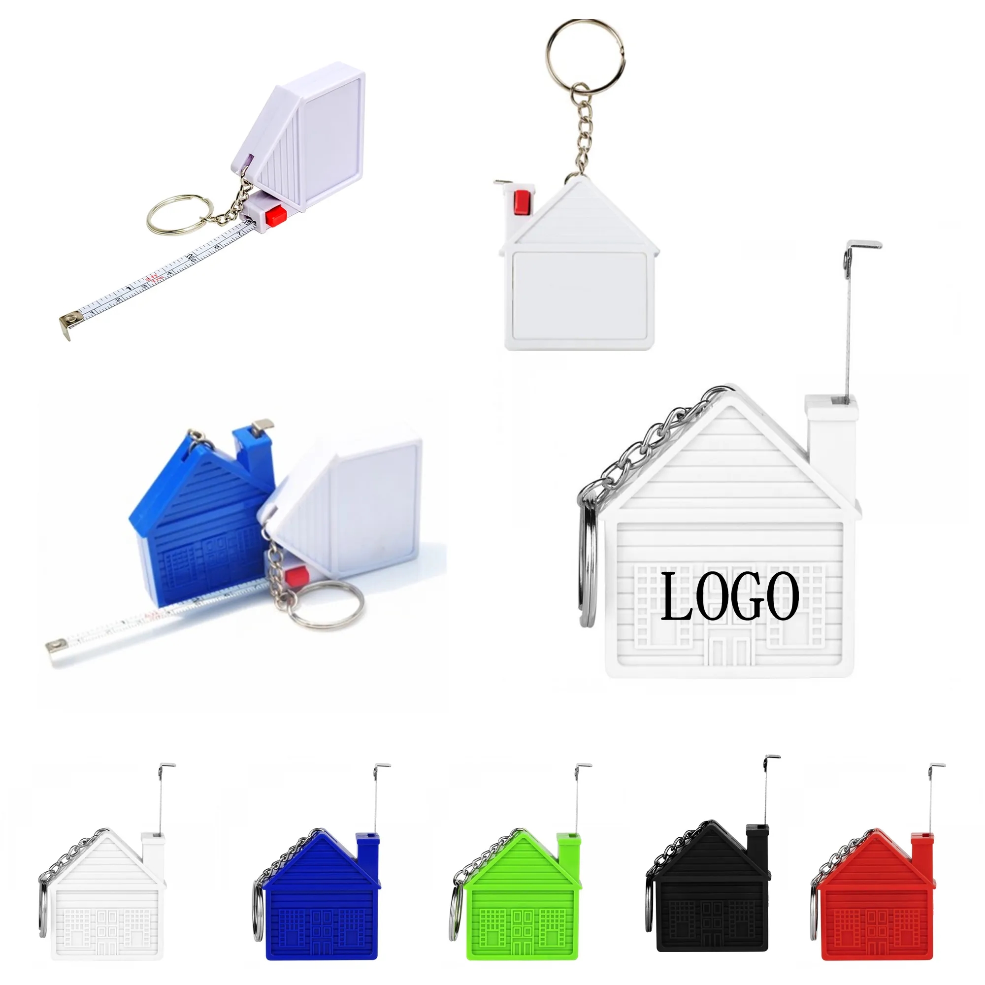House Measuring Tape Keychain 2