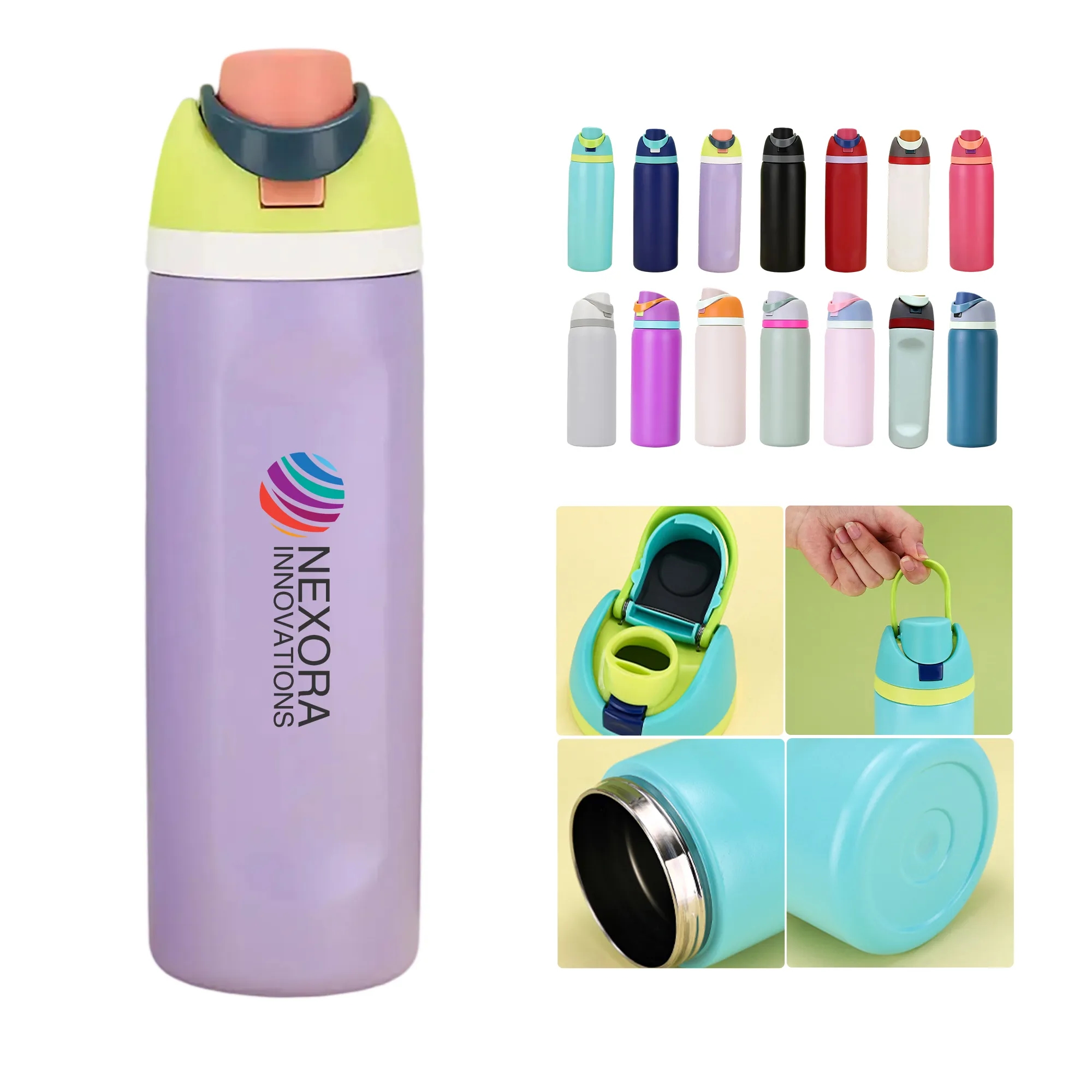 MOQ 50 32oz Dual-Lid 304 Stainless Steel Insulated Tumbler 2