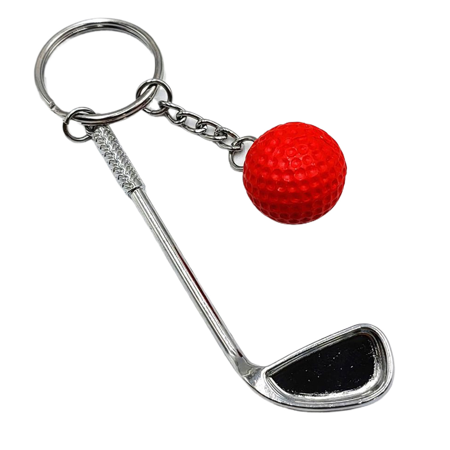 Mini Golf Club Ball Keychain 7