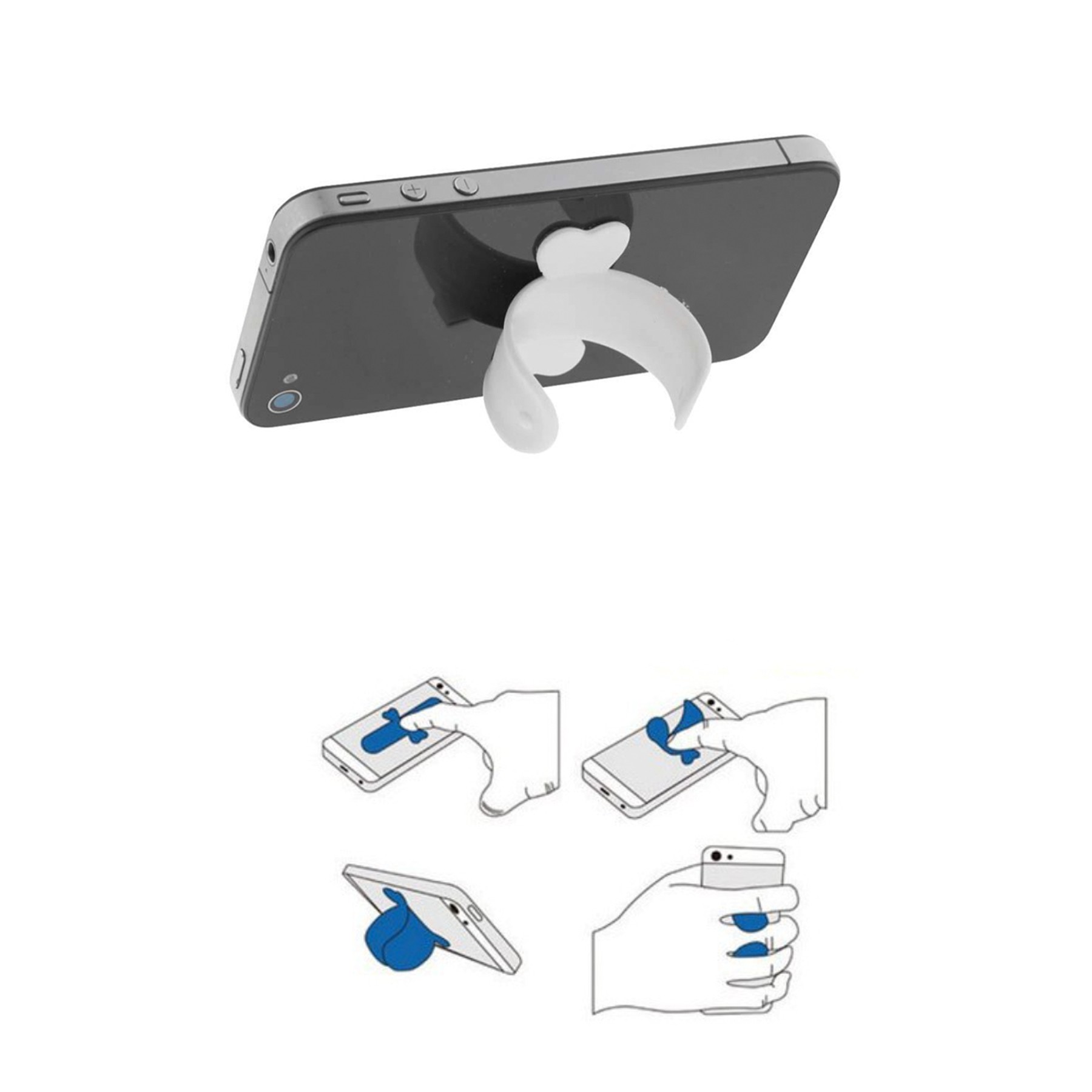 Cell Phone Silicone Slap Stands 1