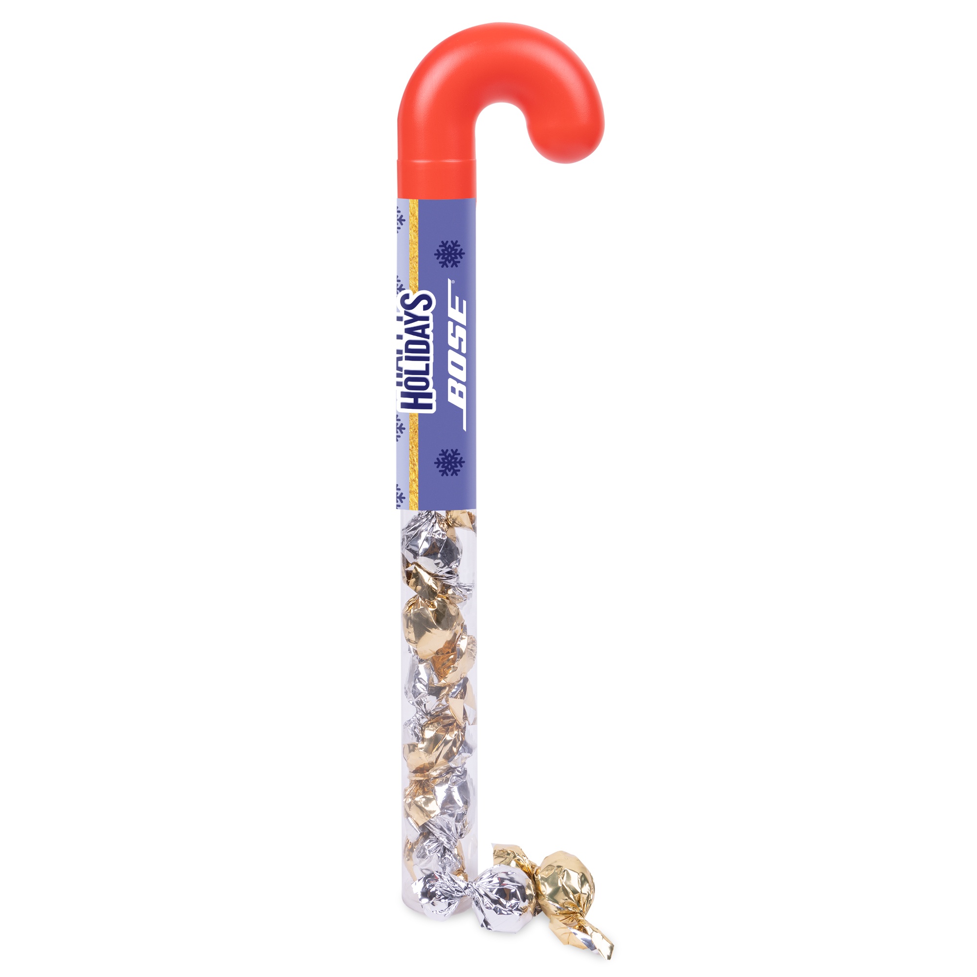 Holiday Candy Cane Tube With Twist Wrap Truffles 1