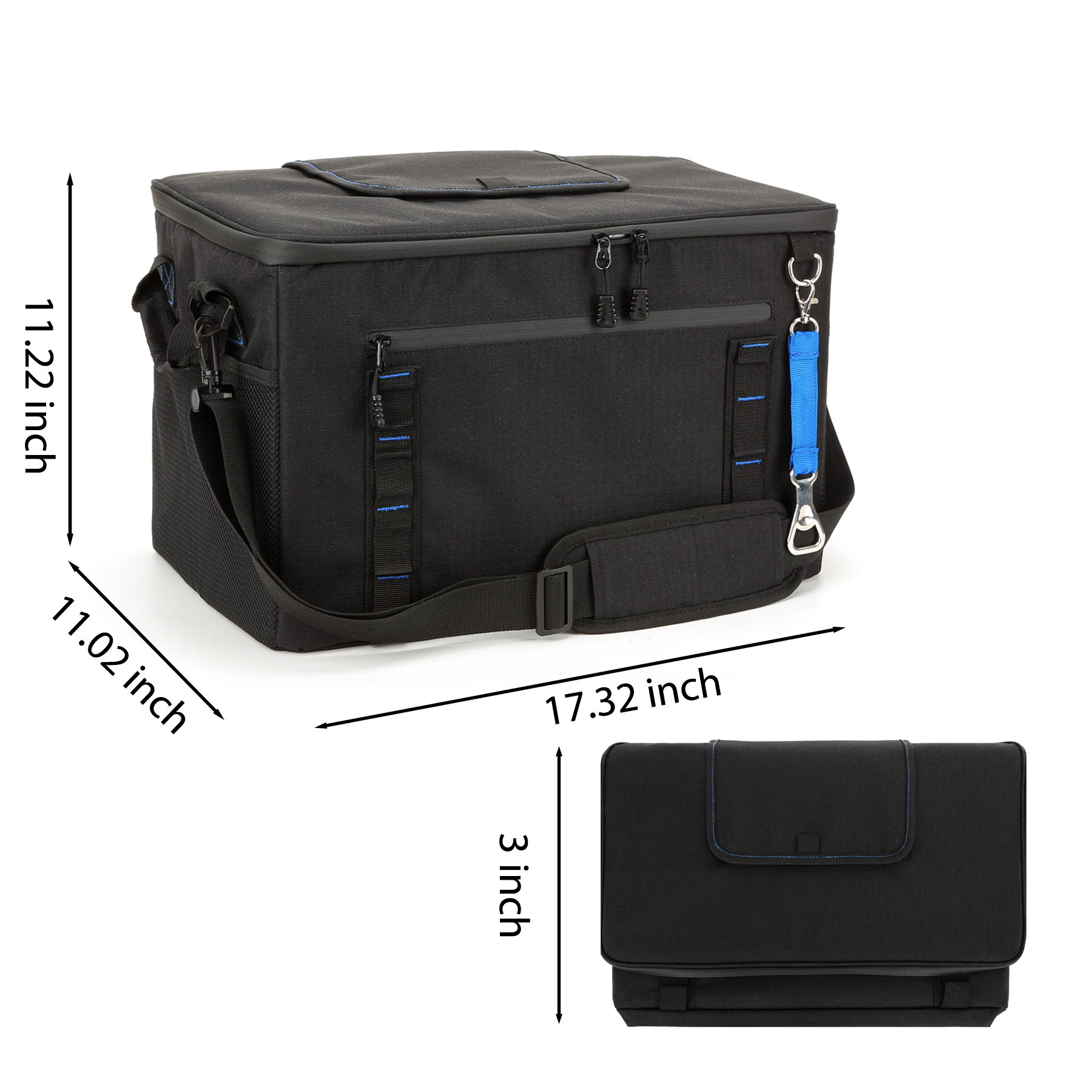 Large 48-Can Collapsible Cooler Chest W/Bottle Opener 1