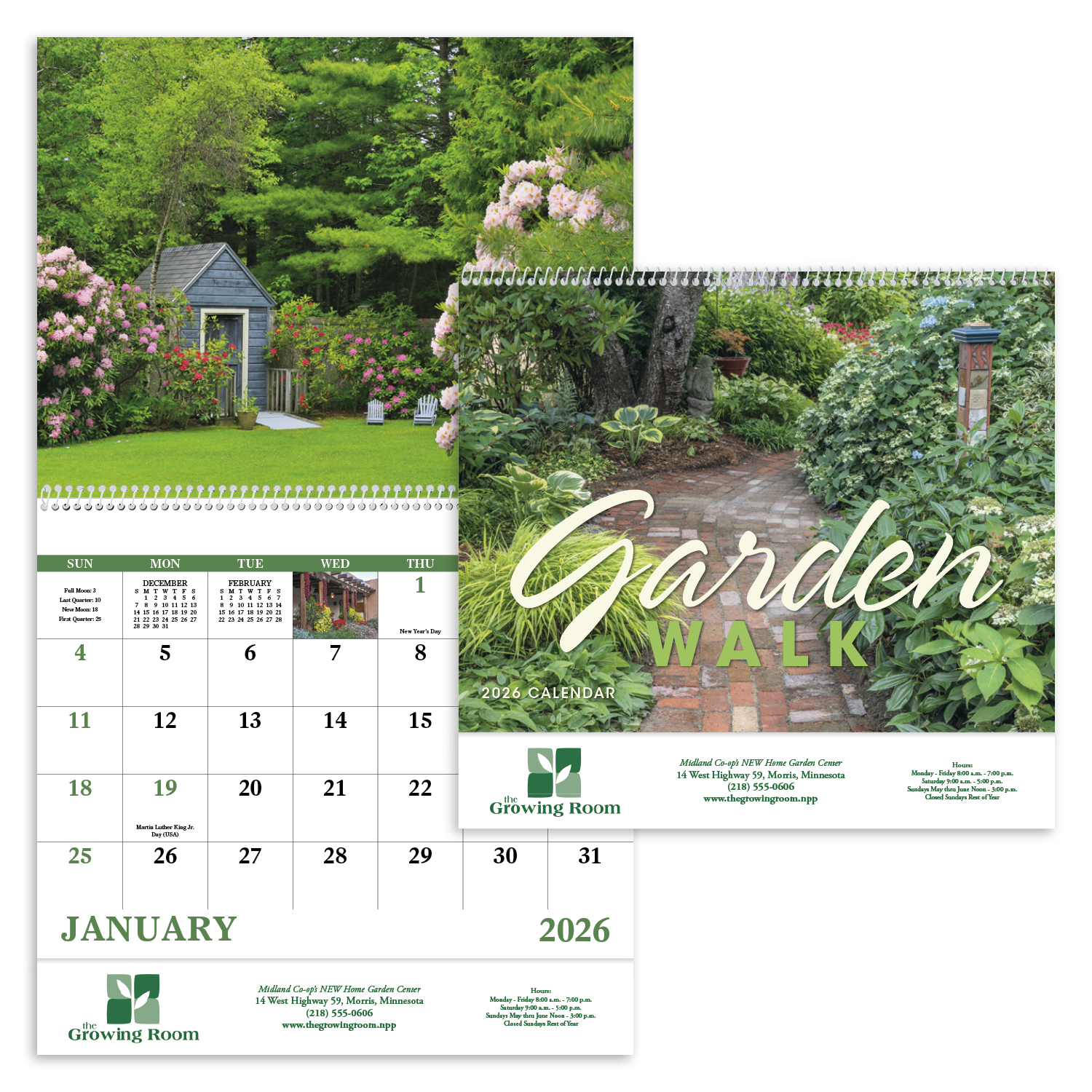 Good Value™ Garden Walk - Spiral Calendar 15