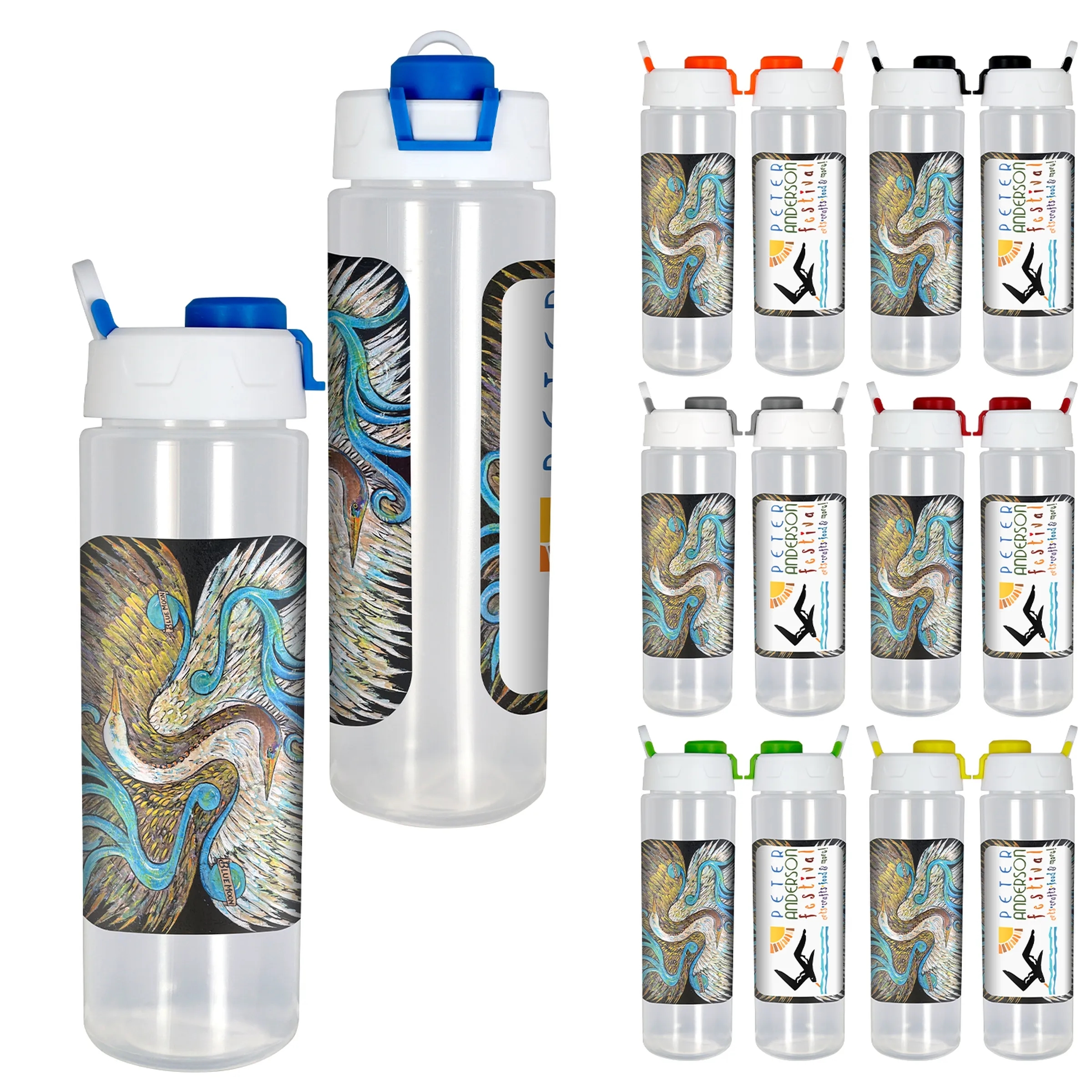 24 OZ. FULL COLOR GRIP POP UP BOTTLE