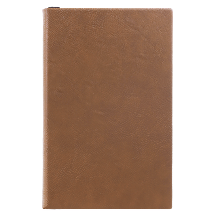5 1/4" x 8 1/4" Dark Brown Leatherette Journal 2