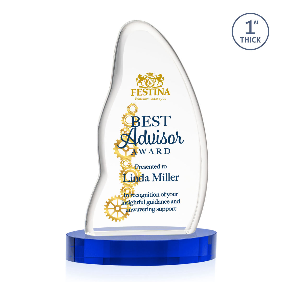 Beauford VividPrint™ Award on Base - Blue 16