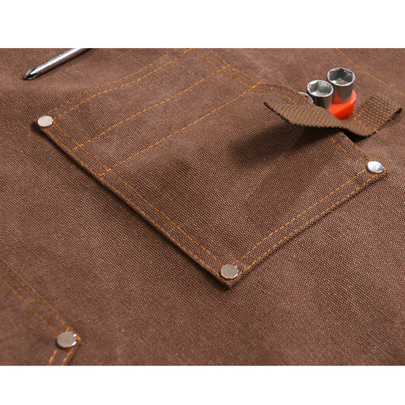 Chef Customized Sleeveless Adjustable Strap Aprons for Men Women / Large Pockets 10