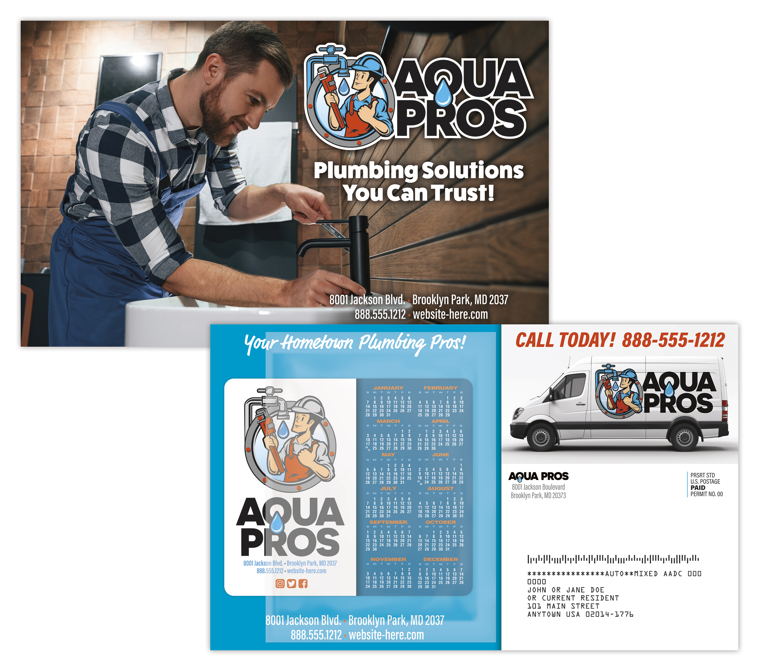 ClearPeel Postcard (8.5x5.25) - Laminated with 3.5x4 Magnet (20 mil.) - 14 pt. 1