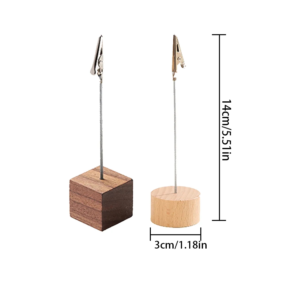 Wood Cube Memo & Photo Clip Holder 5