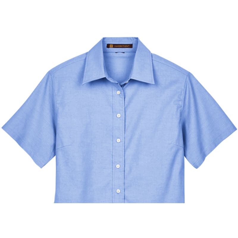 Harriton Ladies' Short-Sleeve Oxford With Stain-Release 5