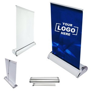 Mini Tabletop Retractable Banner Stand With Custom Printed Graphic 9
