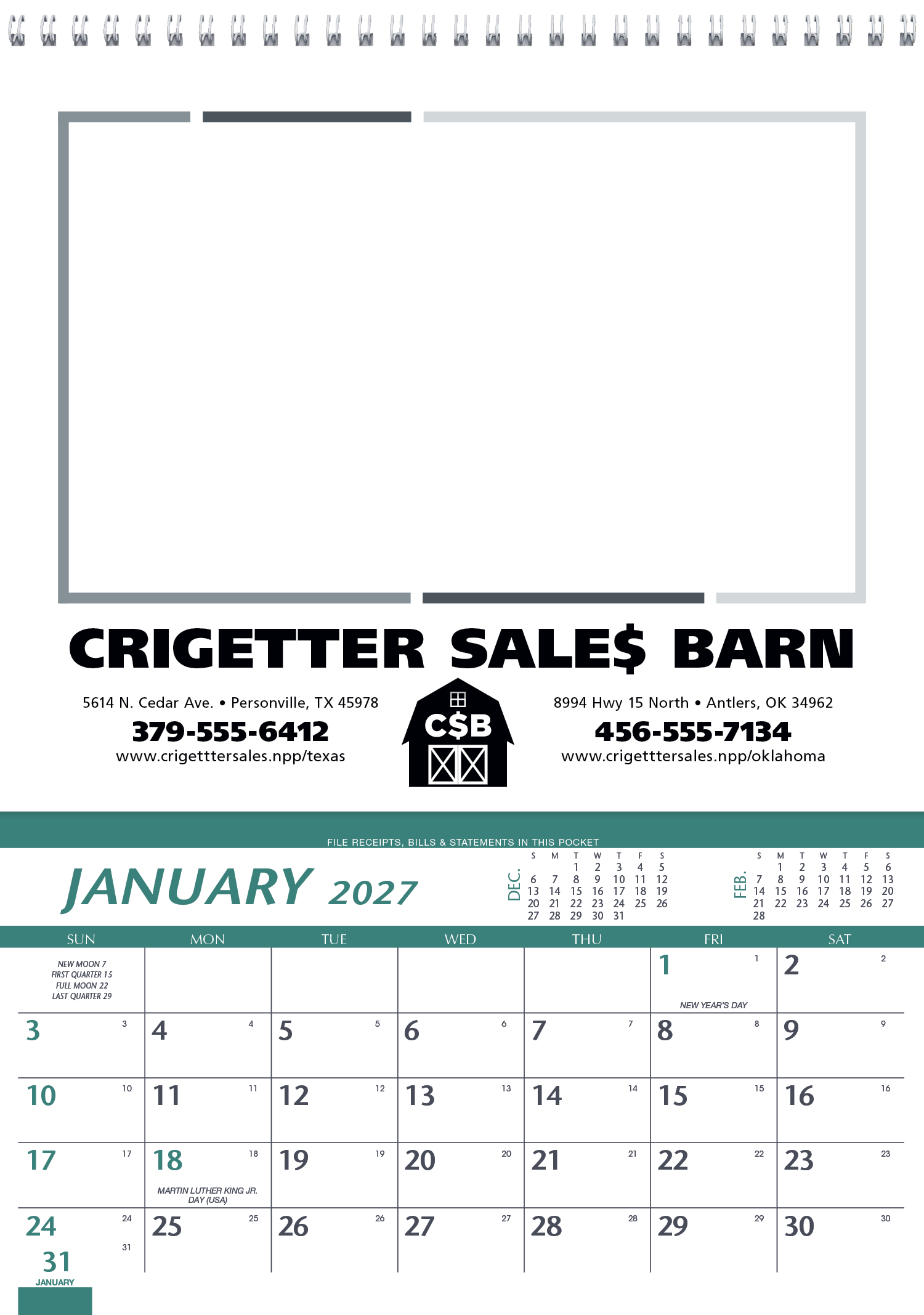 Triumph® Calendars Farm Pocket Calendar 63