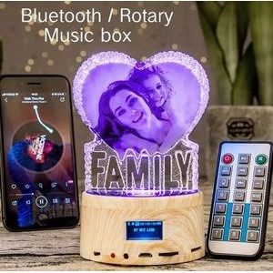 3D Crystal LED Music Box 3