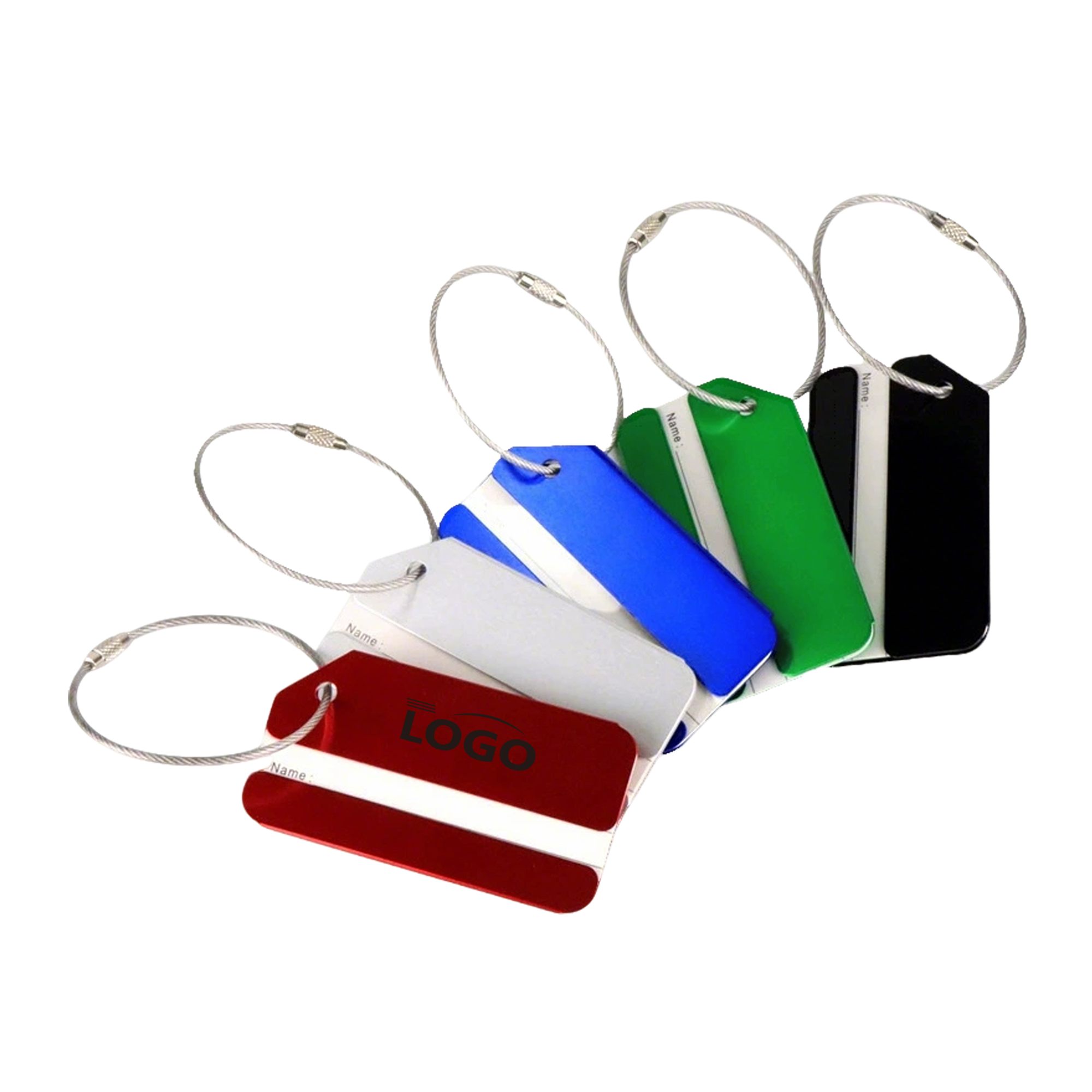 Metal ID Tag Aluminum Airline Baggage Luggage Plate 2