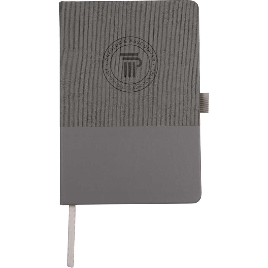 5.5" x 8.5" FSC® Recycled Ribbed Bound Journal 117