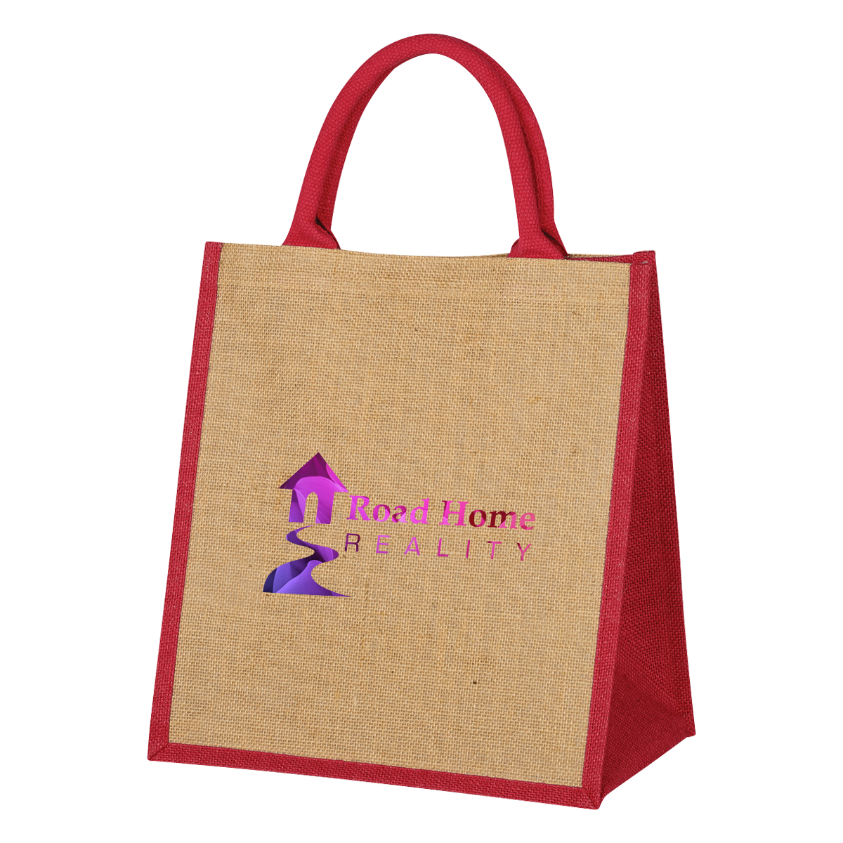 Escape Jute Tote Bag, custom tote bag with logo imprint 15