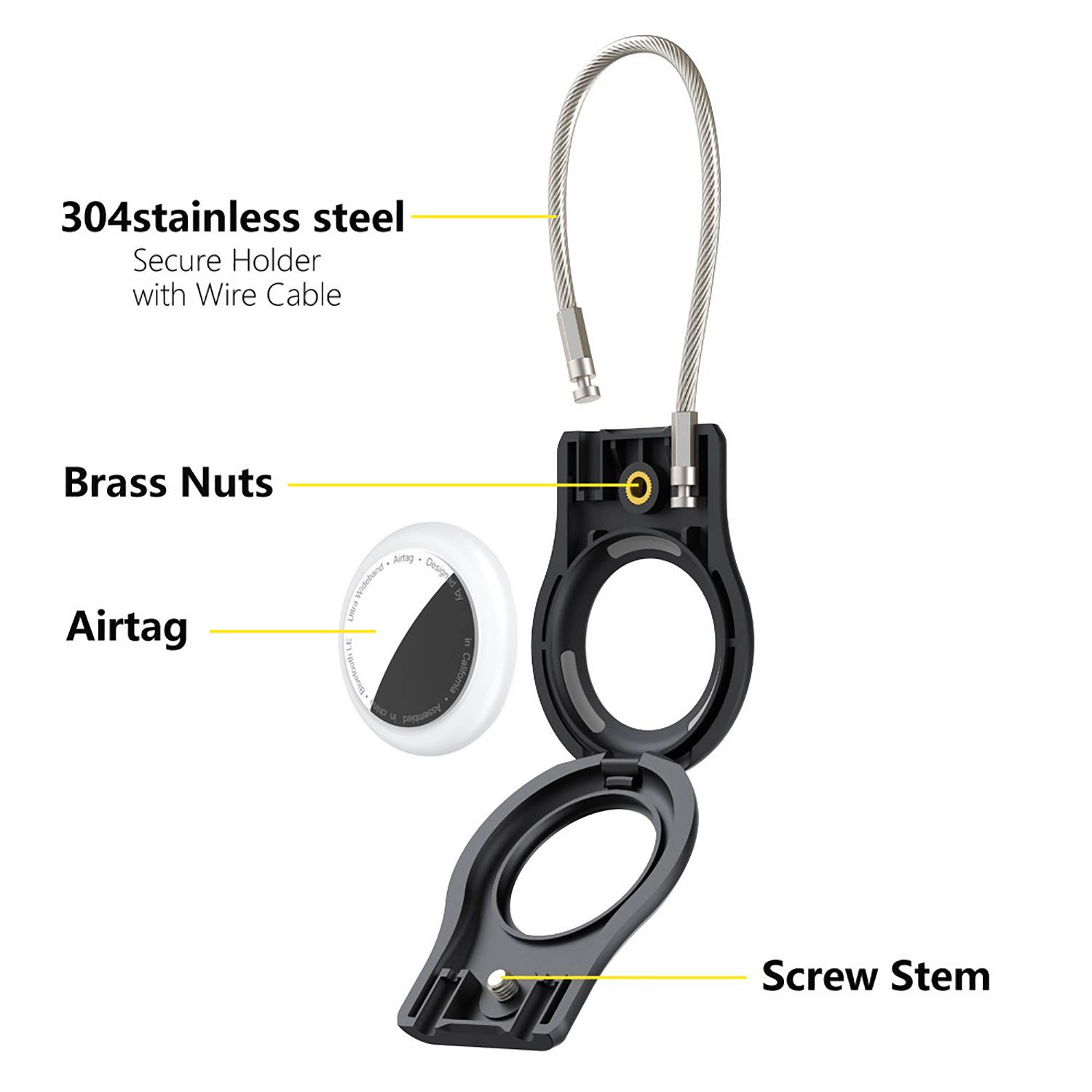 Sturdy Apple Airtag Anti-Loss Protective Case 5