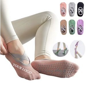 Cut Ballet Stockings Grip Yoga Socks Professional Anti-slip Pilates Socks 4